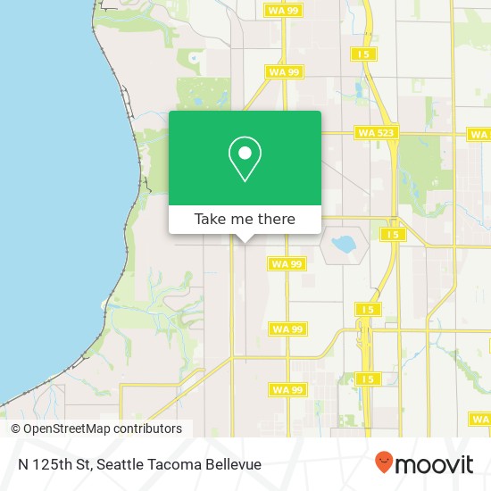 Mapa de N 125th St, Seattle, WA 98133