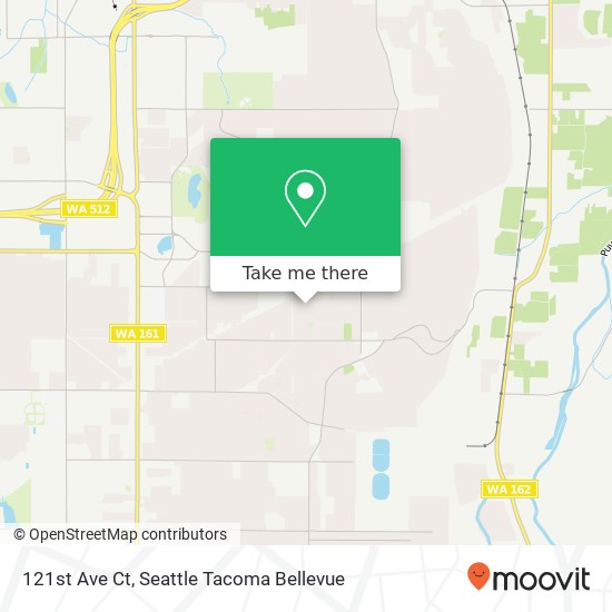 Mapa de 121st Ave Ct, Puyallup, WA 98374