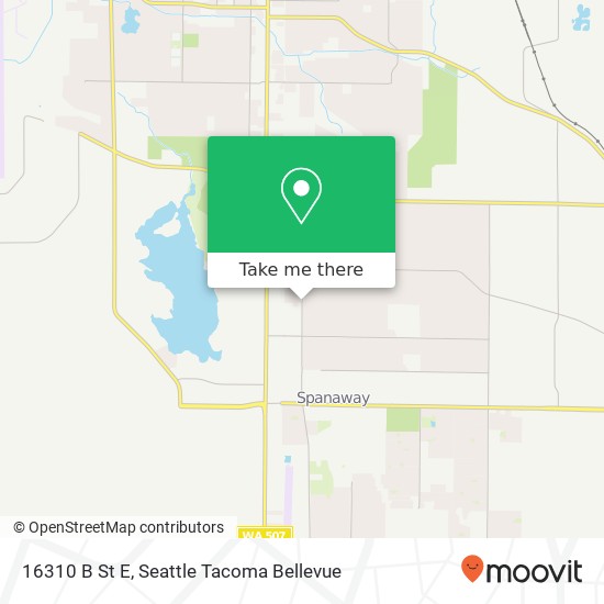 Mapa de 16310 B St E, Tacoma, WA 98445