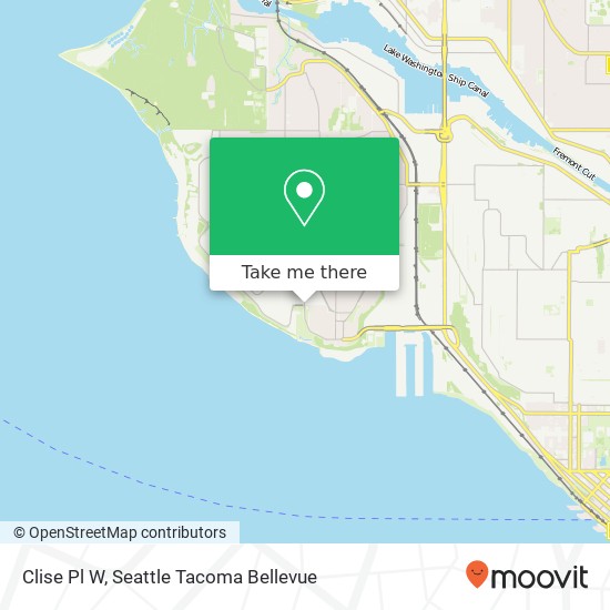 Mapa de Clise Pl W, Seattle, WA 98199