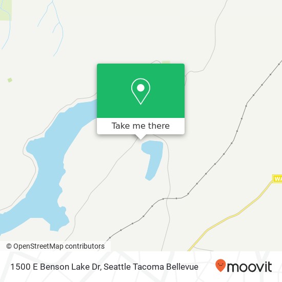 Mapa de 1500 E Benson Lake Dr, Grapeview, WA 98546