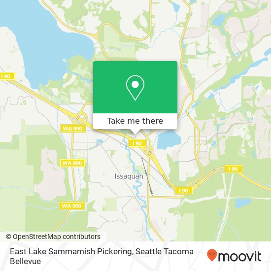 Mapa de East Lake Sammamish Pickering, Issaquah, WA 98027