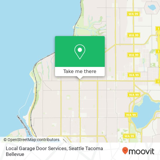 Mapa de Local Garage Door Services, 8500 15th Ave NW