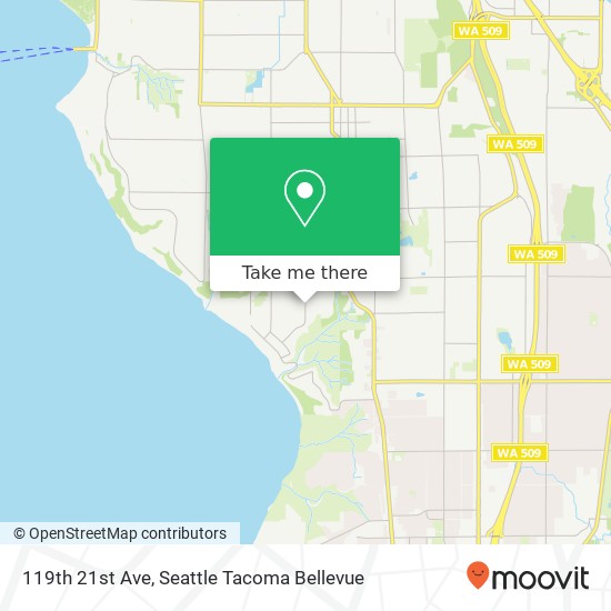 Mapa de 119th 21st Ave, Burien, WA 98146