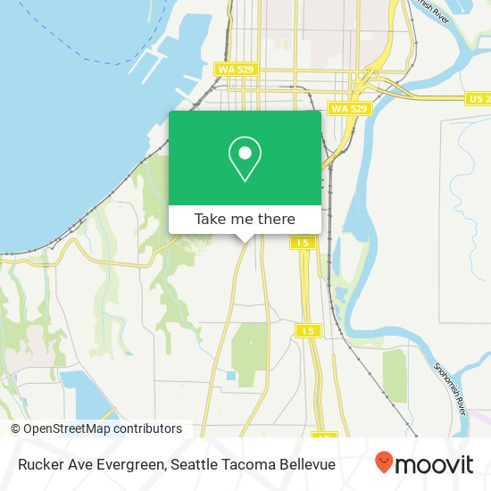 Rucker Ave Evergreen, Everett, WA 98203 map