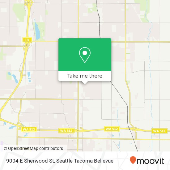 Mapa de 9004 E Sherwood St, Tacoma, WA 98445