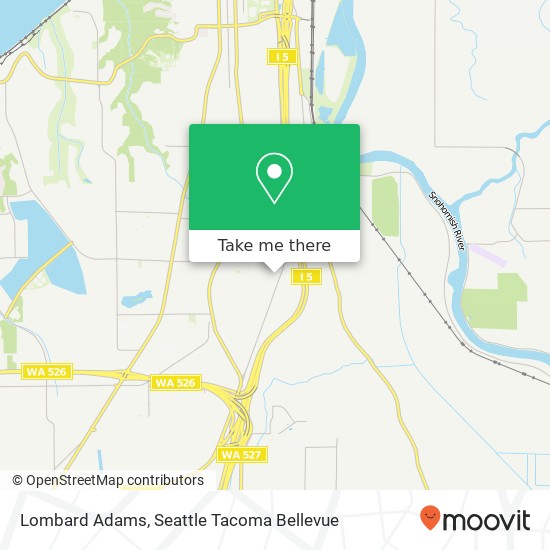 Mapa de Lombard Adams, Everett, WA 98203