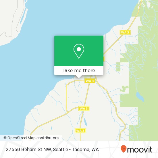 Mapa de 27660 Beham St NW, Poulsbo, WA 98370