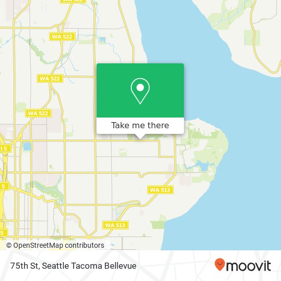 Mapa de 75th St, Seattle, WA 98115