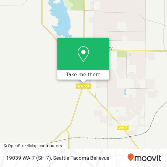 Mapa de 19039 WA-7 (SH-7), Spanaway, WA 98387