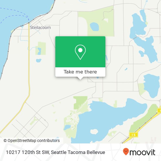 Mapa de 10217 120th St SW, Lakewood, WA 98498