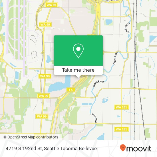 Mapa de 4719 S 192nd St, Seatac, WA 98188