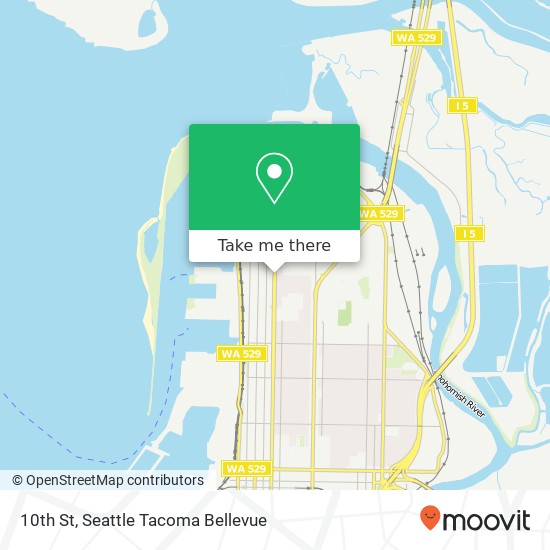 Mapa de 10th St, Everett, WA 98201