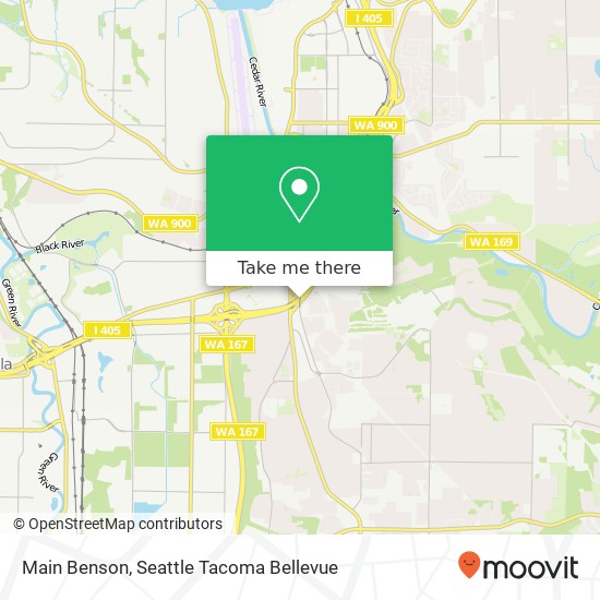 Mapa de Main Benson, Renton, WA 98055