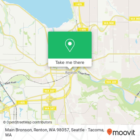 Mapa de Main Bronson, Renton, WA 98057