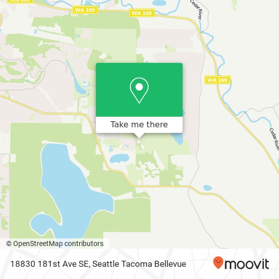 Mapa de 18830 181st Ave SE, Renton, WA 98058