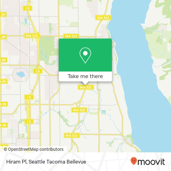 Mapa de Hiram Pl, Seattle, WA 98125
