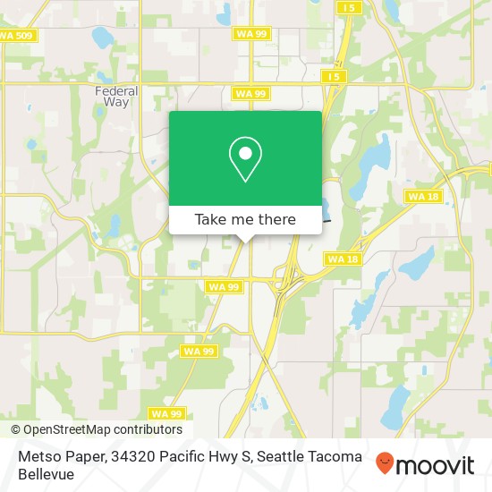 Mapa de Metso Paper, 34320 Pacific Hwy S