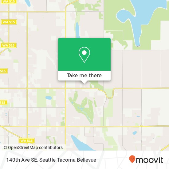 Mapa de 140th Ave SE, Kent, WA 98042