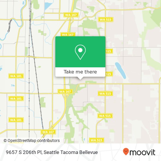 9657 S 206th Pl, Kent, WA 98031 map