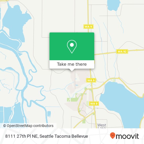 Mapa de 8111 27th Pl NE, Lake Stevens, WA 98258