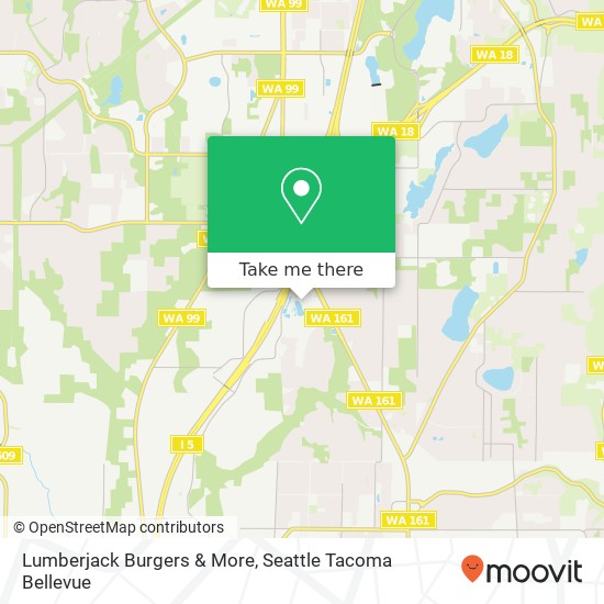 Mapa de Lumberjack Burgers & More, 36201 Enchanted Pkwy S
