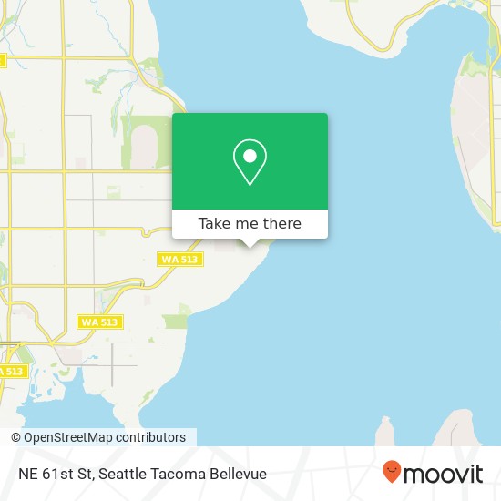 Mapa de NE 61st St, Seattle, WA 98115