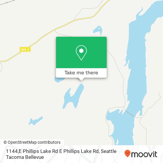Mapa de 1144,E Phillips Lake Rd E Phillips Lake Rd, Shelton, WA 98584