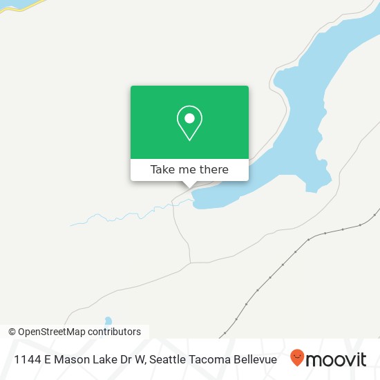 Mapa de 1144 E Mason Lake Dr W, Grapeview, WA 98546