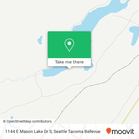 Mapa de 1144 E Mason Lake Dr S, Grapeview, WA 98546