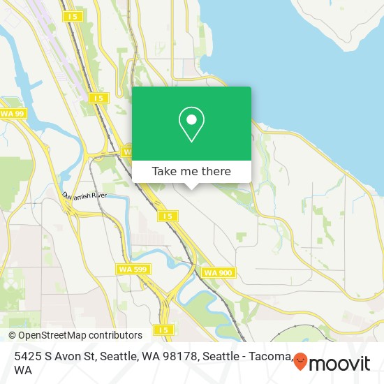 5425 S Avon St, Seattle, WA 98178 map