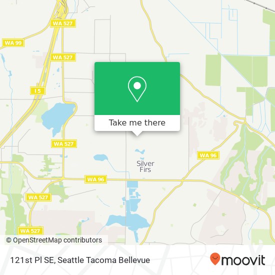 Mapa de 121st Pl SE, Everett, WA 98208