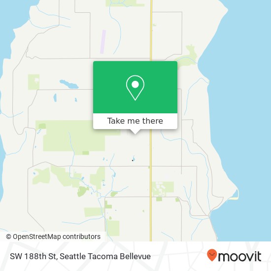 Mapa de SW 188th St, Vashon, WA 98070