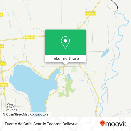 Mapa de Fuente de Cafe, 12405 20th St NE