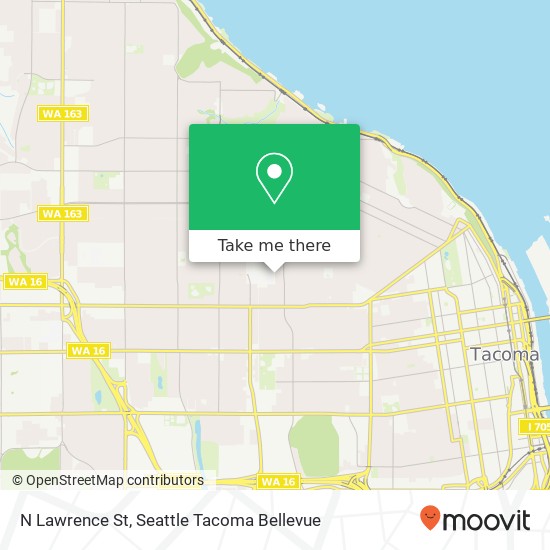 Mapa de N Lawrence St, Tacoma, WA 98406