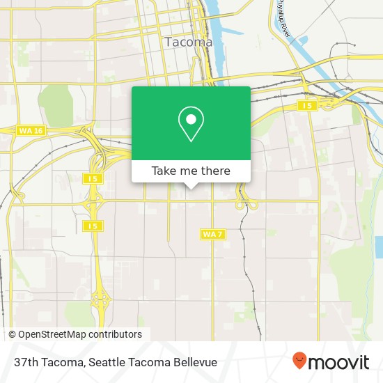 Mapa de 37th Tacoma, Tacoma, WA 98418