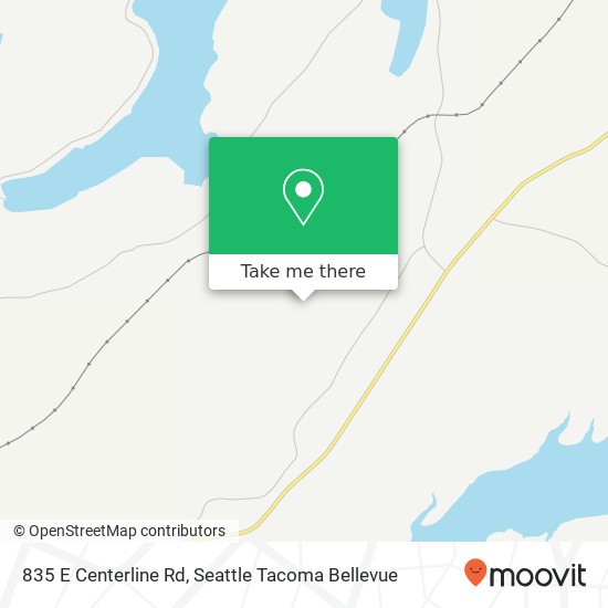 Mapa de 835 E Centerline Rd, Grapeview, WA 98546