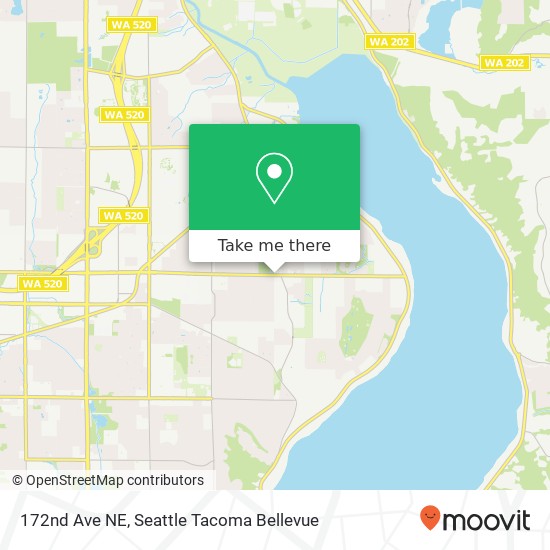 172nd Ave NE, Bellevue, WA 98008 map