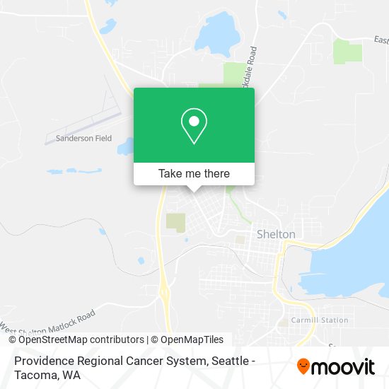 Providence Regional Cancer System map