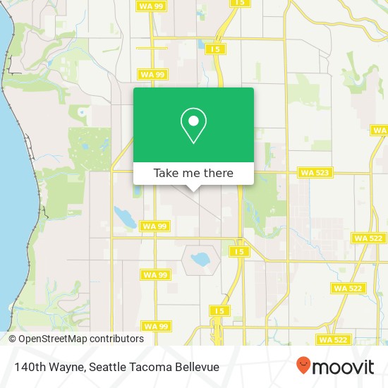 Mapa de 140th Wayne, Seattle, WA 98133