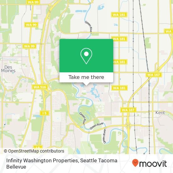 Infinity Washington Properties, 23405 54th Ave S map