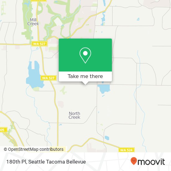 180th Pl, Bothell, WA 98012 map