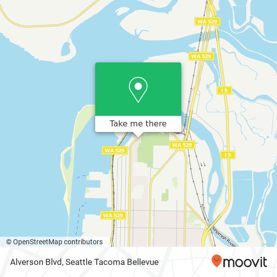 Mapa de Alverson Blvd, Everett, WA 98201