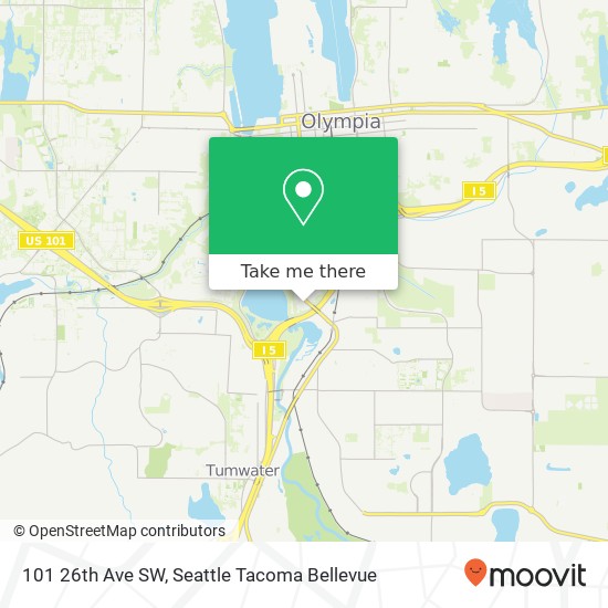 Mapa de 101 26th Ave SW, Olympia, WA 98501