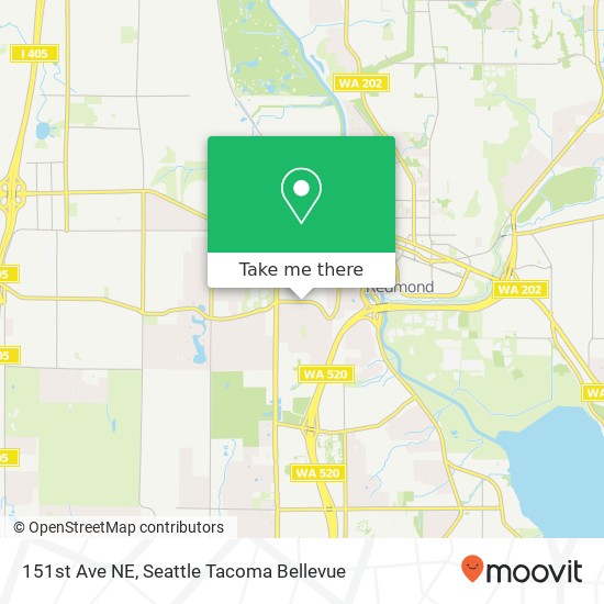 151st Ave NE, Redmond, WA 98052 map