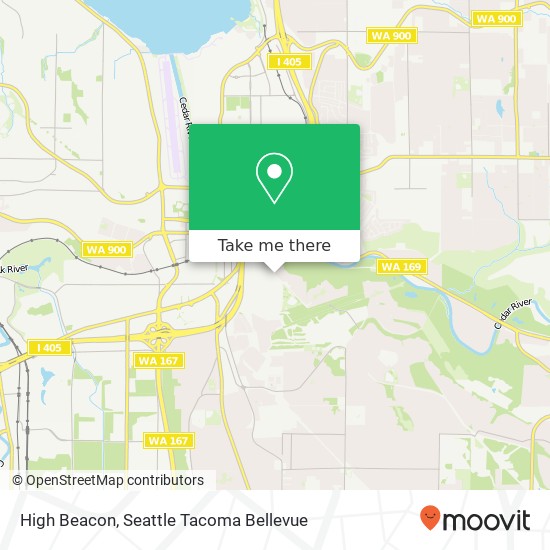 Mapa de High Beacon, Renton, WA 98057