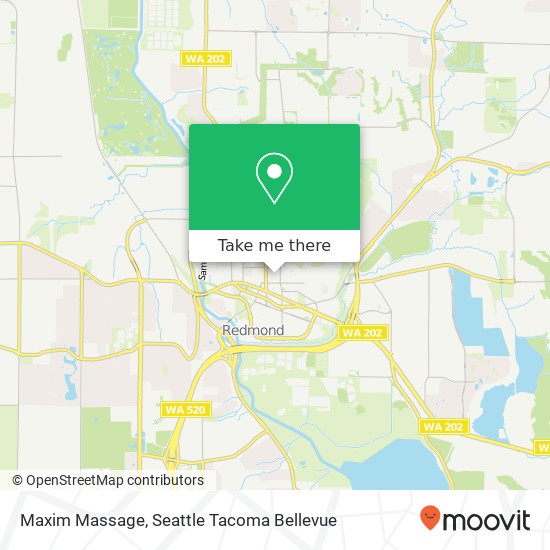 Mapa de Maxim Massage, 8060 165th Ave NE