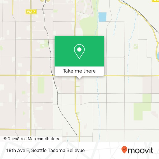 Mapa de 18th Ave E, Tacoma, WA 98404