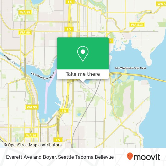 Mapa de Everett Ave and Boyer, Seattle, WA 98102