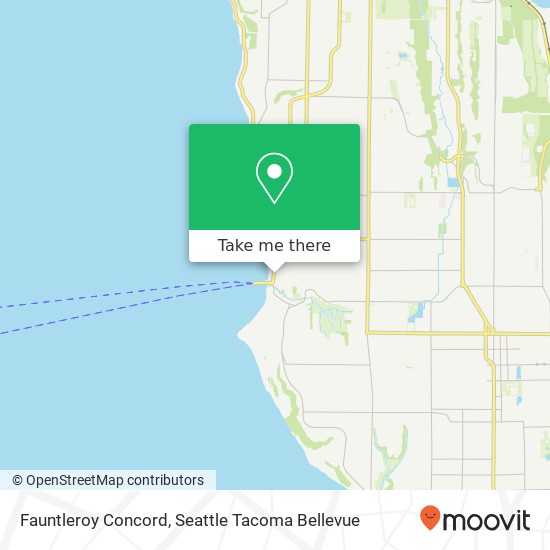 Mapa de Fauntleroy Concord, Seattle, WA 98136